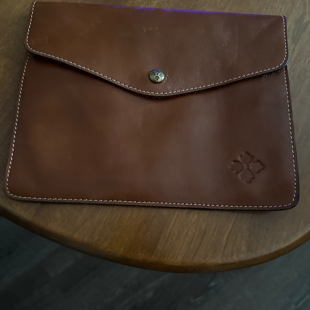 Patricia Nash leather clutch